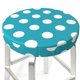 thumbnail image 3 of Disketp Sky Blue And White Polka Dot Funda Redonda para Taburete, Funda de Cojín para Silla de Bar Suave y Elástica-12 inch, 3 of 7