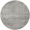 thumbnail image 6 of SAFAVIEH Santa Monica Chelsey Solid Shag Area Rug, Silver, 6'7" x 6'7" Square, 6 of 8