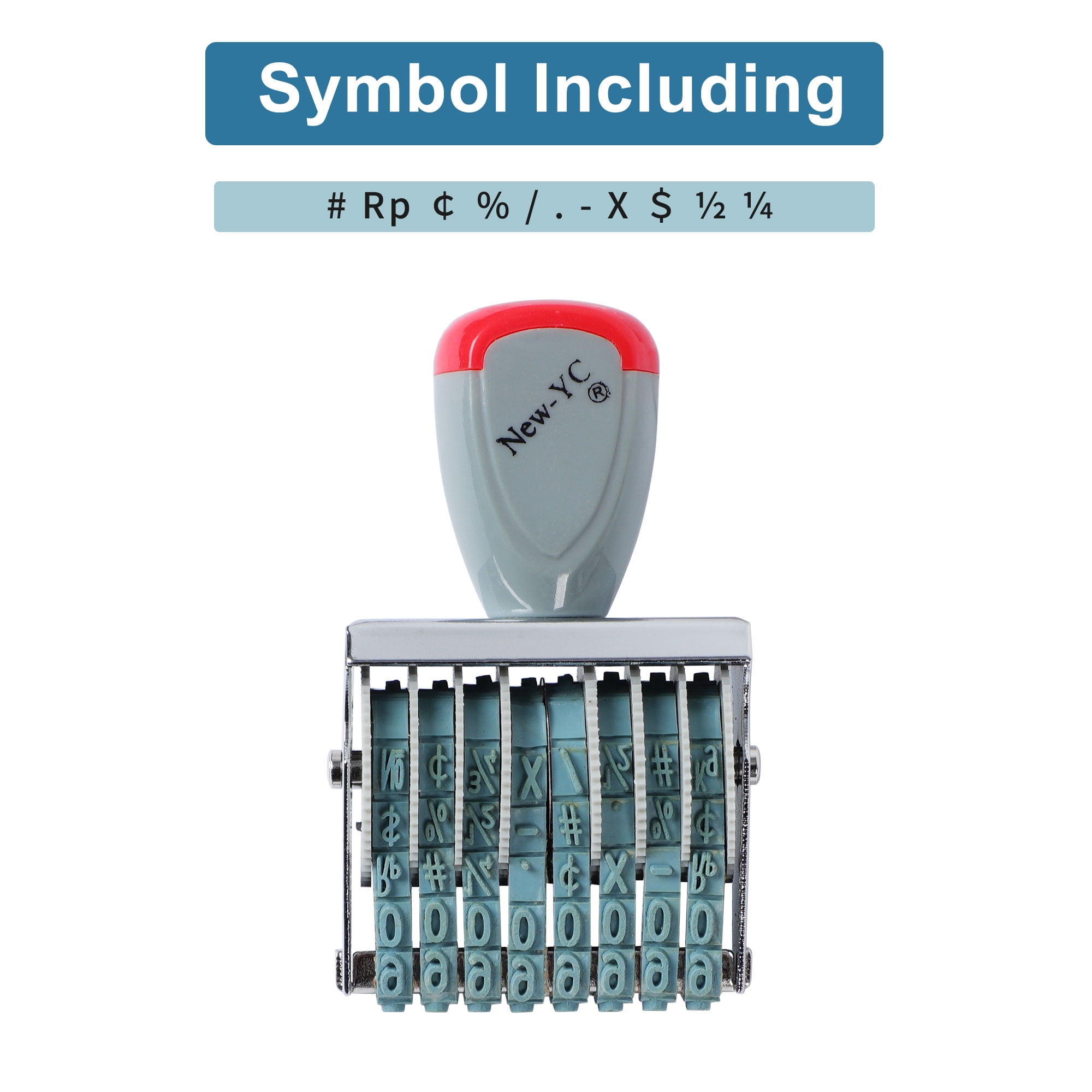 Unique Bargains 8 Digit Number Roller Stamps Changeable 0-9 Numbering Stamp