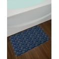 thumbnail image 2 of Abstract Bath Mat, Dotted Design Squares in Cold Blue Colors Modernistic Geometry Art, Plush Bathroom Decor Mat with Non Slip Backing, 29.5" X 17.5", Charcoal Grey Multicolor, by Ambesonne, 2 of 2