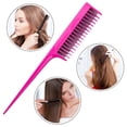 thumbnail image 4 of Herramientas de peluquería y teñido del cabello, peine para teñir el cabello, peine de cola puntiaguda, 4 of 5
