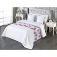 thumbnail image 3 of Boho Bed Runner, Watercolor Ornament Ikat Pattern of Modern Colors Palette Tribal Style Art, Decorative Accent Bedding Scarf for Hotels Homes & Guest Rooms, Queen, Pink Rose and Quartz, by Ambesonne, 3 of 3