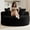 Black, variant on 55''L Oversized Round Chaise Longue Chair Indoor, Corduroy Sponge Single Sofa, Oversized Round Chairs, Modern Sleeper Chair for Living Room,Projection Room, Wide Armrest Chairs Black