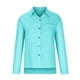 thumbnail image 5 of Umfun - Camisa de botones para mujer, estilo informal, elegante, para el trabajo, blusa de manga larga, cuello en V liso, solapa, blusa holgada, manga larga, túnica de trabajo con bolsillo, azul, 5XL, 5 of 5