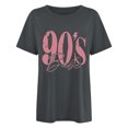 thumbnail image 4 of Shirt for Women Print Short Sleeve Crewneck T-Shirts Casual Summer Shirts Tops, 4 of 4