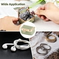 thumbnail image 6 of 2 PCS Genuine Leather Mini Jewelry Box,Travel Jewelry Organizer with Kiss Lock,Portable Storage Case for Rings,Earrings,Wired Headphones, 6 of 6