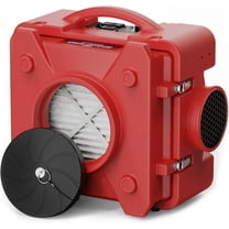 CADPXS Shield-550 Negative Machine Airbourne Cleaner HEPA Scrubber Water Damage Restoration Equipment Air Purifier, Air Scrubbers Red