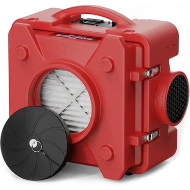 CADPXS Shield-550 Negative Machine Airbourne Cleaner HEPA Scrubber Water Damage Restoration Equipment Air Purifier, Air Scrubbers Red