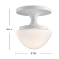 thumbnail image 3 of 47811CI Hinkley Lighting Knox - 12W 1 LED Extra Small Semi-Flush Mount-8.75 Inch Tall and 8 Inch Wide-Chalk White Finish, 3 of 7