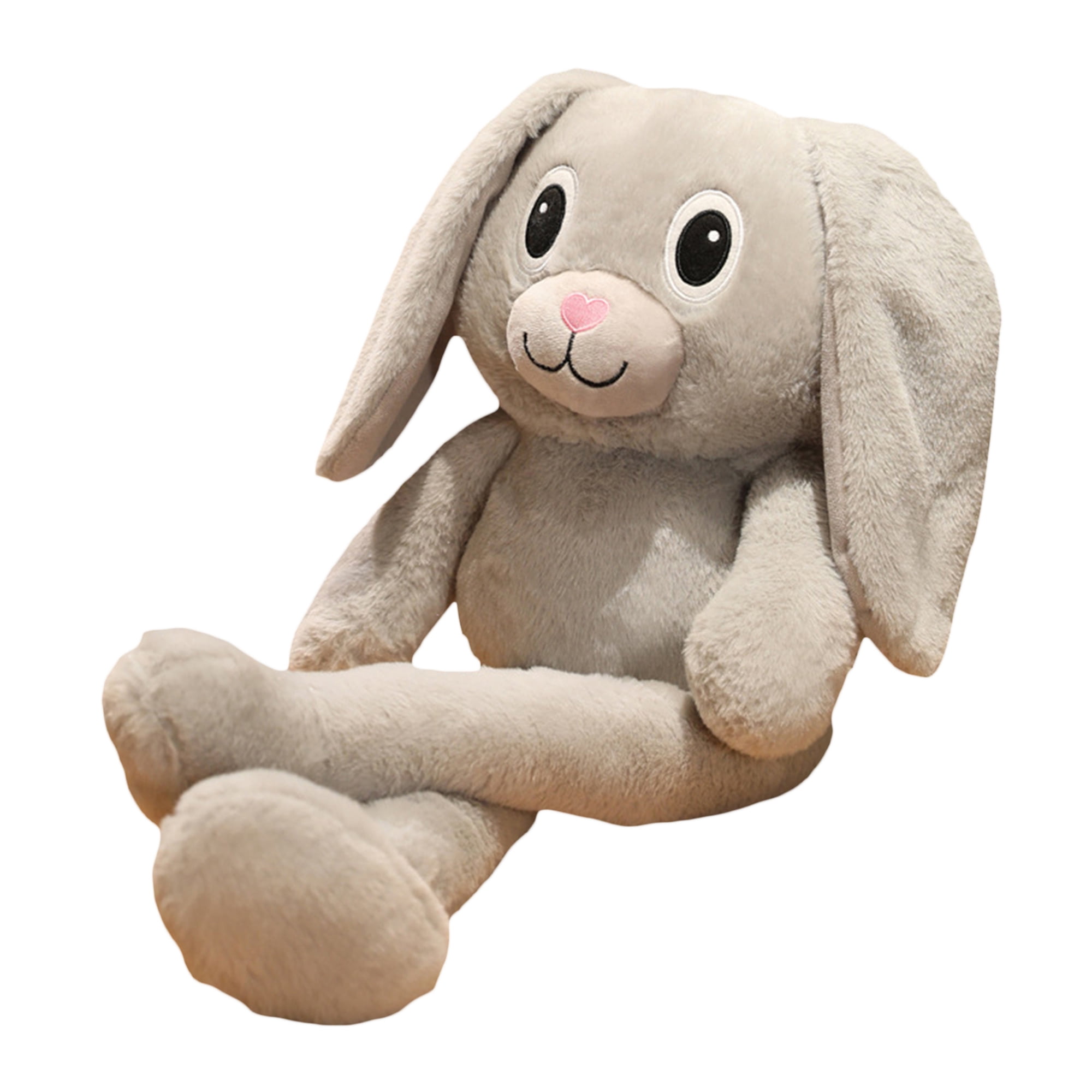 Giant Stuffed Bunny Toy Soft Plush Animals Rabbit Doll Gray 2 Sizes 