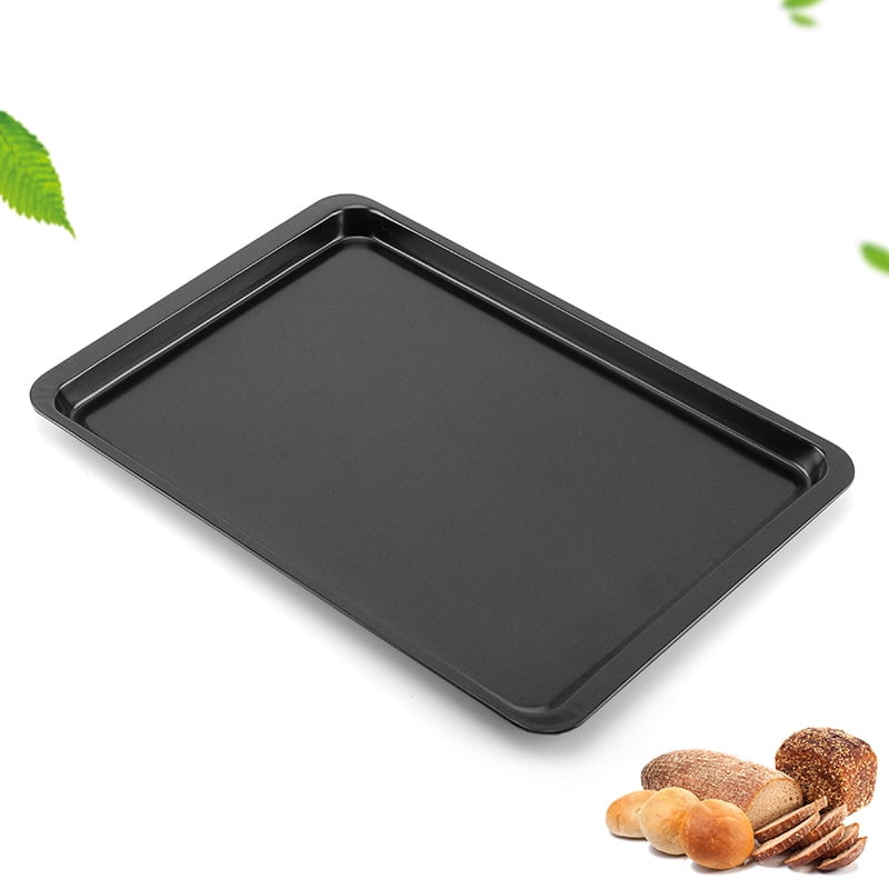 Cookie Baking Tray, 14 Inches Rectangular Non Stick Plate, Oven Shallow