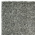 thumbnail image 5 of SAFAVIEH New Orleans Darius Solid Polyester Shag Area Rug, Platinum/Ivory, 5' x 5' Square, 5 of 6