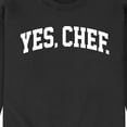 thumbnail image 3 of Instant Message - Yes Chef Collegiate - Men's Crew Neck Fleece Pullover, 3 of 6