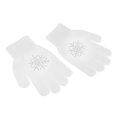 thumbnail image 2 of Skating Gloves Stretch Gloves with Rhinestones - White Flower L, as described, 2 of 10