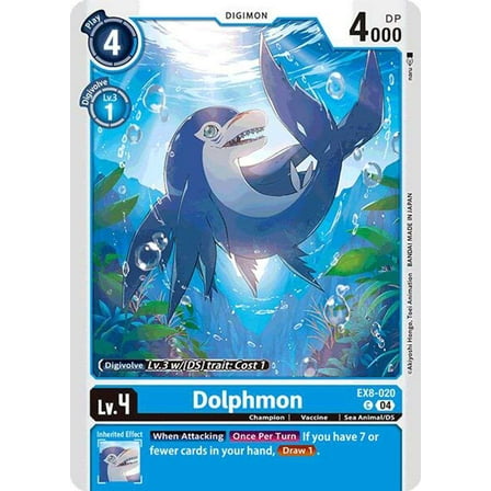 Digimon Chain of Liberation Common Dolphmon EX8-020