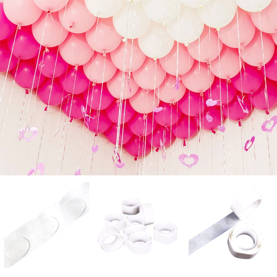 200 Dots Removable Adhesive Glue Dot Foil Balloon Wedding Birthday Decor Tape # 