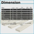 thumbnail image 5 of Continental Sleep, 1-Inch Extra Heavy Duty Horizontal Wooden Bunkie Board/ Bed Slats, Enhance Mattress Support, Queen, Beige, 5 of 6