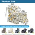 thumbnail image 3 of Renewold Lemon Hummingbird Recliner Couch Cover Polyester Spandex Reclining Chair Protector 4 Pieces Stretch Recliner Chair Cover Dog Couch Slipcover for Living Room, 3 of 8