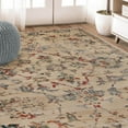 thumbnail image 2 of BNM Distressed Medallion Indoor Area Rug, 4' x 6', Red, 2 of 6