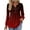 Dark Blue, variant on Women's 2025 Fall Pleated V-Neck Blouse Maple Leaf Season Versatility Ice Rink To Office Transition Button Down Shirt Loose Fit Casual Top Long Sleeve Breathable Poly-Cotton Black XL