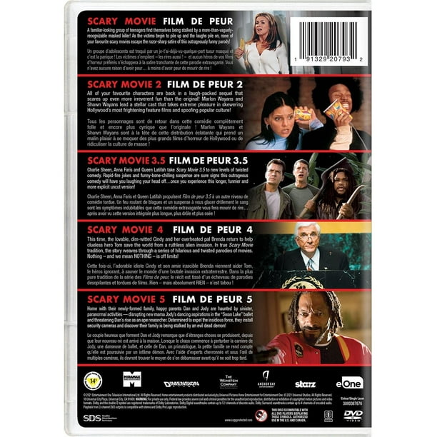 5DVD ザ・スパイダース MOVIE COLLECTION Scary Movie: Classic Horror 5-Film Collection DVD - Walmart