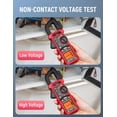 thumbnail image 3 of KAIWEETS Digital Clamp Meter Multimeter with D-Shaped Jaw for AC/DC Current & Voltage, Auto-ranging 4000 Counts Voltage Tester with Flashlight Backli, 3 of 9