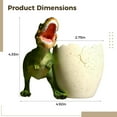thumbnail image 4 of Dinosaur Pen Holder, Unique T-Rex Decor, Multi-functional Toothbrush Toothpaste Holder for Youngsters Bathroom, Long-lasting Resin Desk Organizer, Office Home Accessory, Fun Gift for Youngsters, 4 of 5