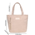 thumbnail image 3 of Gumesh Women Corduroy Tote Bag, Large Shoulder Hobo Bags Casual Handbags Big Capacity Shopping Work Bag, 3 of 6