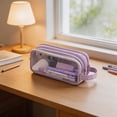 thumbnail image 5 of Back to School Supplies Under 1 Pencil Case Aesthetic Zipper Pencil Bag Large Pencil Bag for Teen Boys Girls School Students #1027, 5 of 8