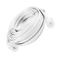 thumbnail image 4 of Unique Bargains 6M 20ft RJ11 6P2C Telephone Extension Cable Connector White, 4 of 5