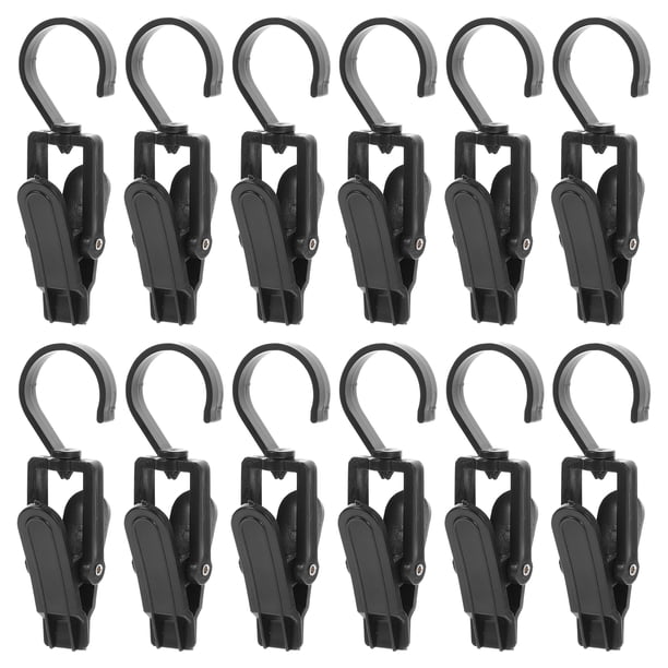 GOOHOCHY 50 pinzas de plástico para cortinas, pinzas giratorias para colgar cortinas, pinzas para toallas y pinzas giratorias para ropa y sombreros.
