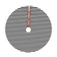 thumbnail image 6 of Christmas Tree Skirt Black And White Stripe Xmas Tree Skirt Mat for Christmas Decorations Party Holiday 30", 6 of 6
