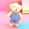 thumbnail image 3 of Couple Bear Plush Doll Toy Mini Teddy Bear Keychain Cute Stuffed Animals Doll Keychain Bag Pendant Party Wedding Decoration Gift, 3 of 5