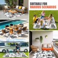 thumbnail image 4 of Farmhouse Country Outdoor Rug for Patio/Deck/Porch, Non-Slip Large Area Rug 5 x 7 Ft, Retro French Garden Horse Swan Indoor Outdoor Rugs Washable Area Rugs, Reversible Camping Rug Carpet Runner, 4 of 8