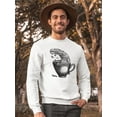 thumbnail image 2 of Coffee And Waves Design Sweatshirt Men -Image by Shutterstock, Male 5X-Large, 2 of 4
