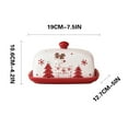 thumbnail image 2 of PEONAVET Tableware Suture Santa Claus Ceramic Decoration Sum Dessert Dish Western Food Decoration, 2 of 2