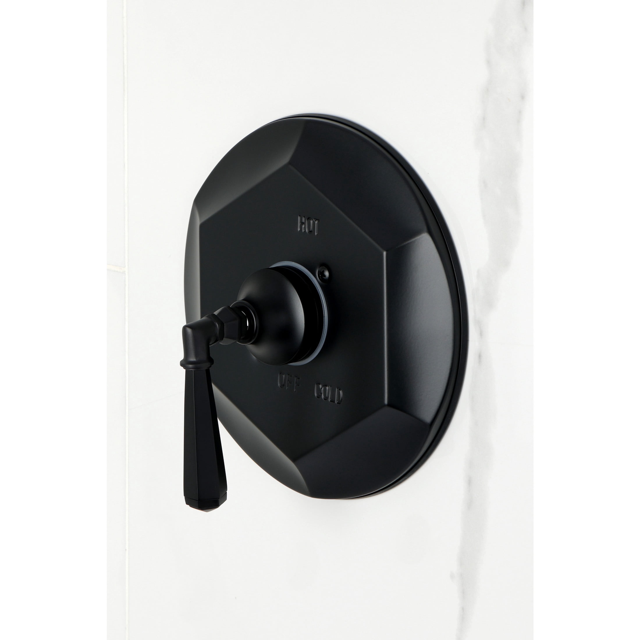 Kingston Brass KBX4630HLTSO Metropolitan Single-Handle Shower Faucet, Trim Only, Matte Black