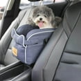 thumbnail image 1 of Pet Dog Cat Puppy Booster Car Seat Small Dog Small Dog Cat Car car booster seat Console Secure Safety Travel Seat Blue, 1 of 9