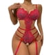 thumbnail image 1 of Gibobby Ropa interior mujer sexy Conjunto De Lencería Erótica Cuello V Lencería erótica Sexy para Mujer, Vestido de Piel Sexy y Casual, Mujer Sexy(Rojo, CH), 1 of 4