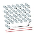 thumbnail image 3 of 25 piezas M5 Kit de conector de cuerda de poli cables de metal accesorio de accesorios 2x alambre conductor para animales profesionales, 3 of 8