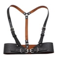thumbnail image 1 of Arnés de hombro para mujer, correa de estilo Punk, cinturón de Bondage para el cuerpo, cinturón de cuero para el pecho, 1 of 7