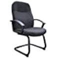 thumbnail image 3 of Boss Office Products Chaise d'Invité en Tissu Coloré Noir, 3 of 3