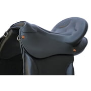 Premium Black Leather English Saddle – Deep Seat, Comfort Fit Design, Durable Craftsmanship for Training & Riding