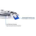 thumbnail image 3 of Nicor Lighting DLE321205KRDAC 3 in. DLE3 Series Round Aged Copper Flat Panel LED Downlight - 5000K, 3 of 11