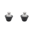 thumbnail image 3 of Matsuzay Silicón del enchufe de la bañera del amplio del gel de sílice con la manija durable del acero inoxidable para la bañera Tapón de silicona negro 2Conjunto, 3 of 6