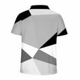thumbnail image 3 of Vivianyo HD Summer Essential Men's Polo Tees Tops Men Casual Fashion Business Short Sleeved Shirt Printed Athletic Top With Lapel, 3 of 3