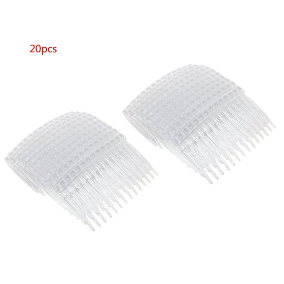 20Pcs/Lot Clear Plastic Hair Clips Side Combs Pin Barrettes Hair Comb Accessories Hair Accessories For Braids For Girls