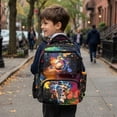 thumbnail image 2 of Uorisanigo Inked Baseball Kids Backpack for Teens Boys 5-16, Large Capacity Lightweight Schoolbag for Elementary School with Adjustable Shoulder Straps for Travel, 2 of 7