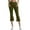 Army Green, variant on Zszcpp Womens Capri Leggings Flared Leisure Calf Length Wide Leg Pocket Lightweight Going Out Pants Trousers