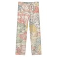 thumbnail image 4 of Colorful Shell Pattern Winter Female Pants Flannel High Waist Women Pants Lady Warm Straight Leg Plush Trousers, 4 of 7